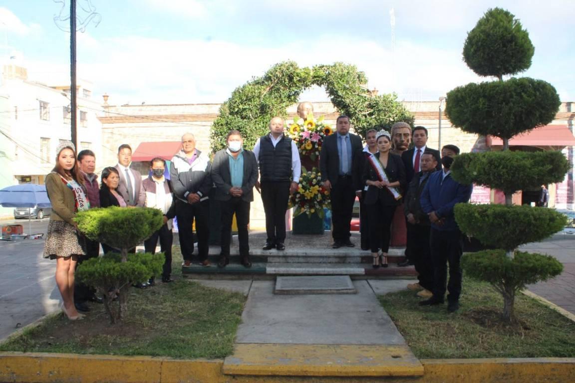 En Contla, honran la memoria del coronel Felipe Santiago Xicoténcatl, a 175 años de su gesta heroica
