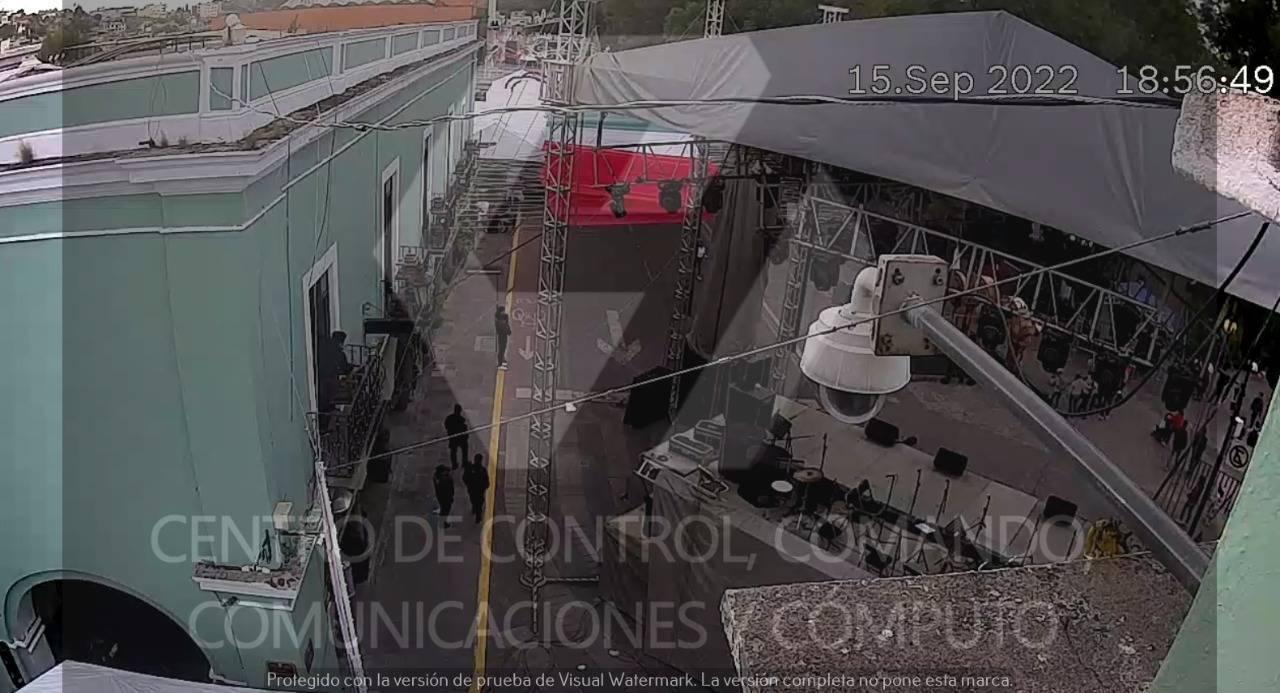 Instala C4 filtros de seguridad en evento de Grito de Independencia en la capital tlaxcalteca