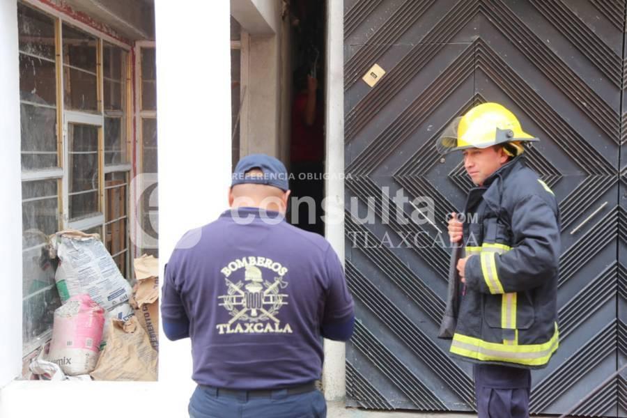 Bomberos y personal de URSVA rescatan a perrito en Totolac 