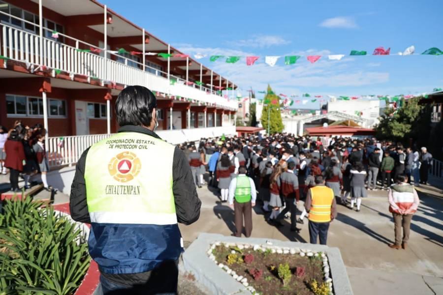 Protección Civil de Chiautempan activó protocolos de revisión tras sismo de 7.4 grados Richter
