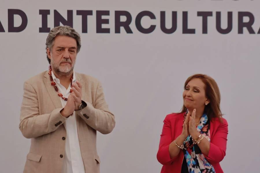Colocan la primera piedra para la construcción de la Universidad Intercultural de Tlaxcala (UIT)