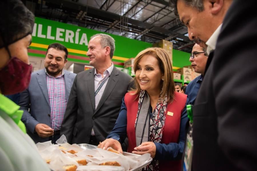 Inauguró Lorena Cuéllar nueva tienda Bodega Aurrerá en Huamantla 