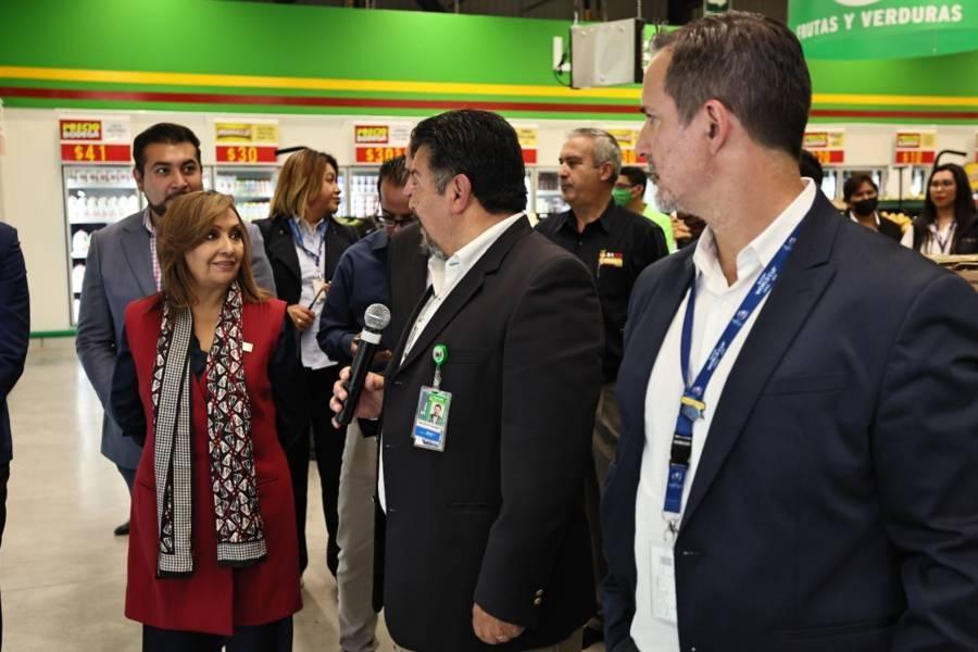 Inauguró Lorena Cuéllar nueva tienda Bodega Aurrerá en Huamantla 