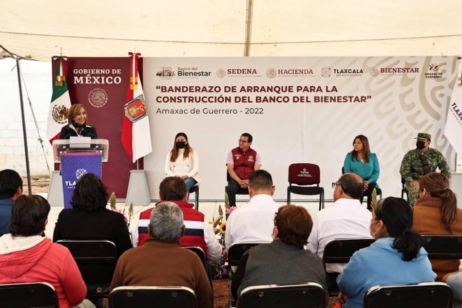 Inicia construcción de banco del bienestar en Amaxac de Guerrero