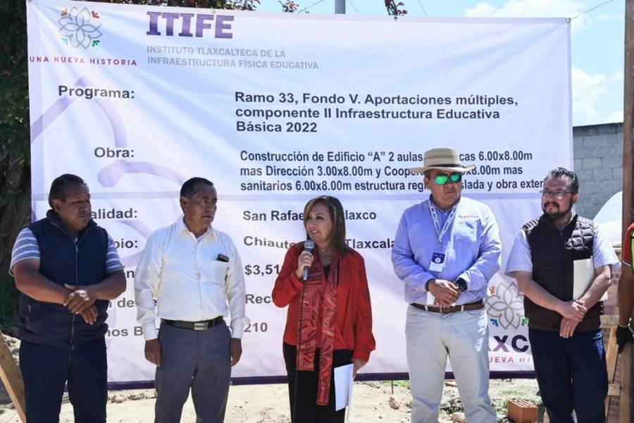 Visitó gobernadora Lorena construcción de primaria “Lázaro Cárdenas”