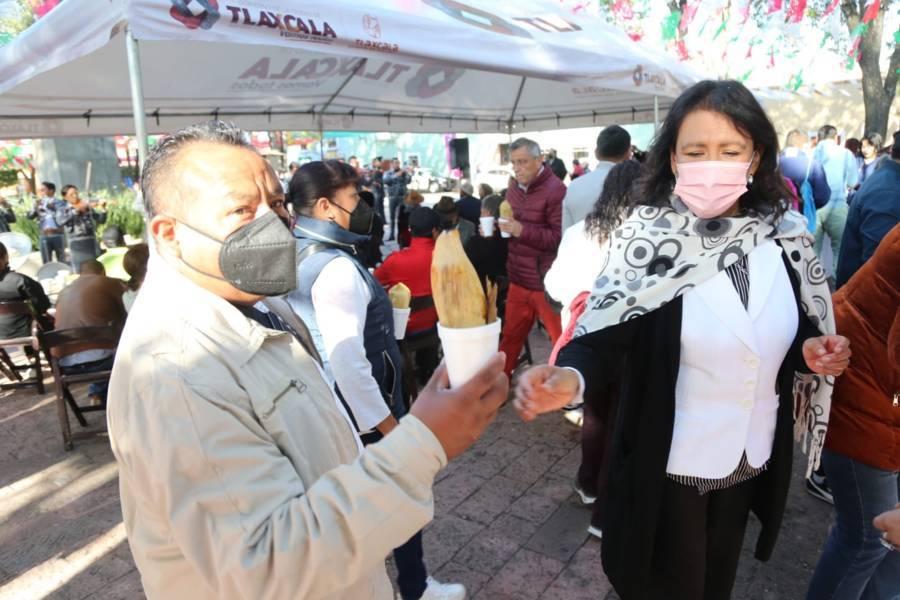 Con tamaliza celebran fundación de la ciudad de Tlaxcala 