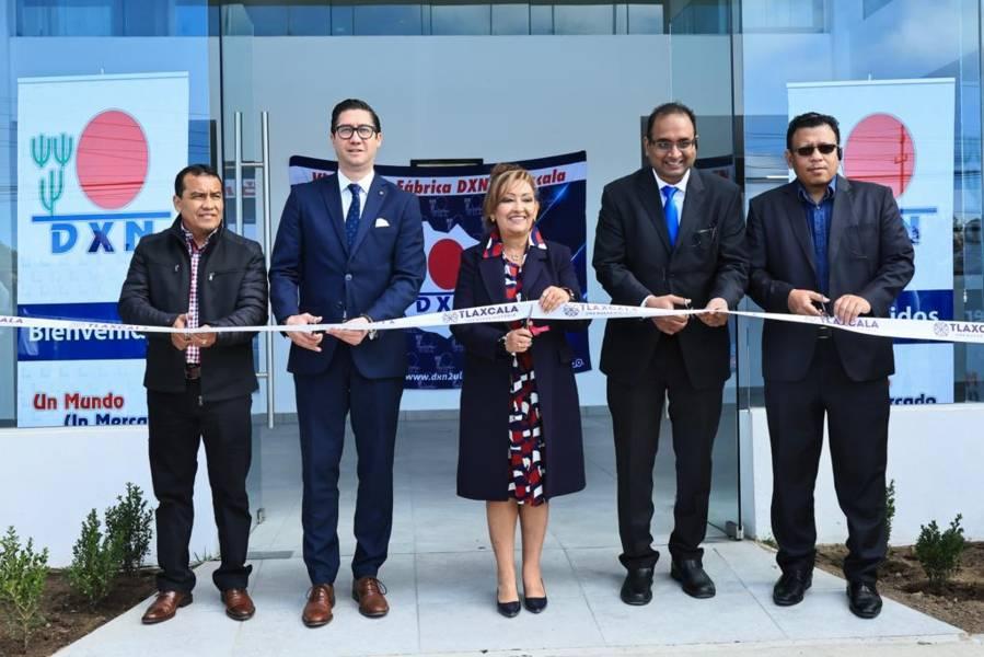 Inauguró Gobernadora segunda planta de la empresa internacional DXN en CIX I