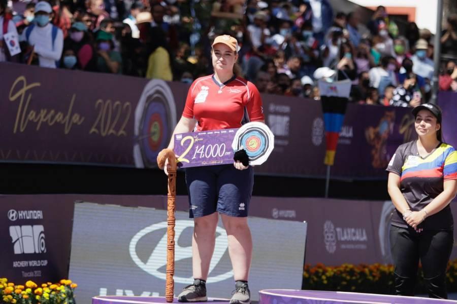 Gana Sara López medalla de oro en la Copa Mundial de Tiro con Arco 