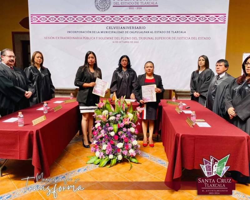 Ratifican a Noemi Moncayo como Jueza Municipal de Santa Cruz Tlaxcala