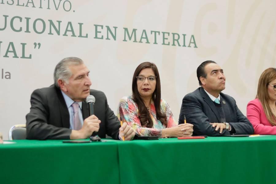 Reconoce Adán Augusto López, a Tlaxcala por reducir los índices delictivos 
