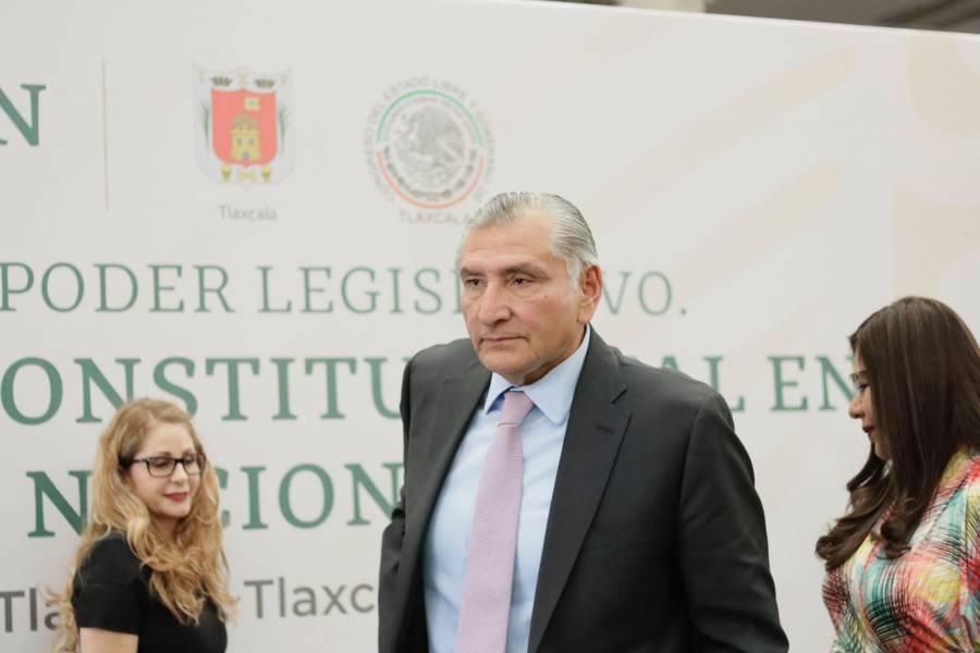 Reconoce Adán Augusto López, a Tlaxcala por reducir los índices delictivos 