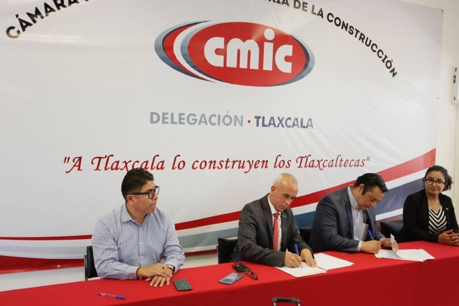 Firman convenio de colaboración CMIC y CANACO