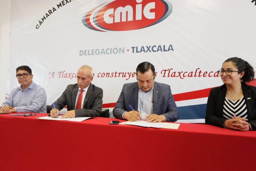 Firman convenio de colaboración CMIC y CANACO