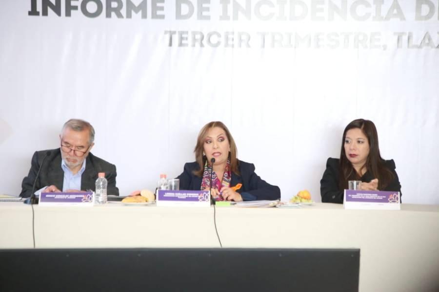 Encabeza gobernadora, Lorena Cuéllar Informe de Incidencia Delictiva del Tercer Trimestre 2022 