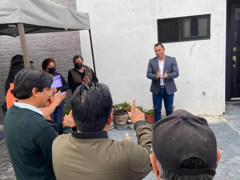 Benefician a vecinos de privada Puebla con ampliación de red eléctrica
