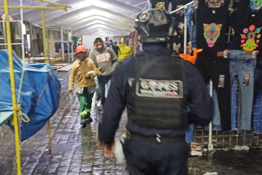 Mantiene policía municipal de Huamantla operativos de seguridad durante festividades
