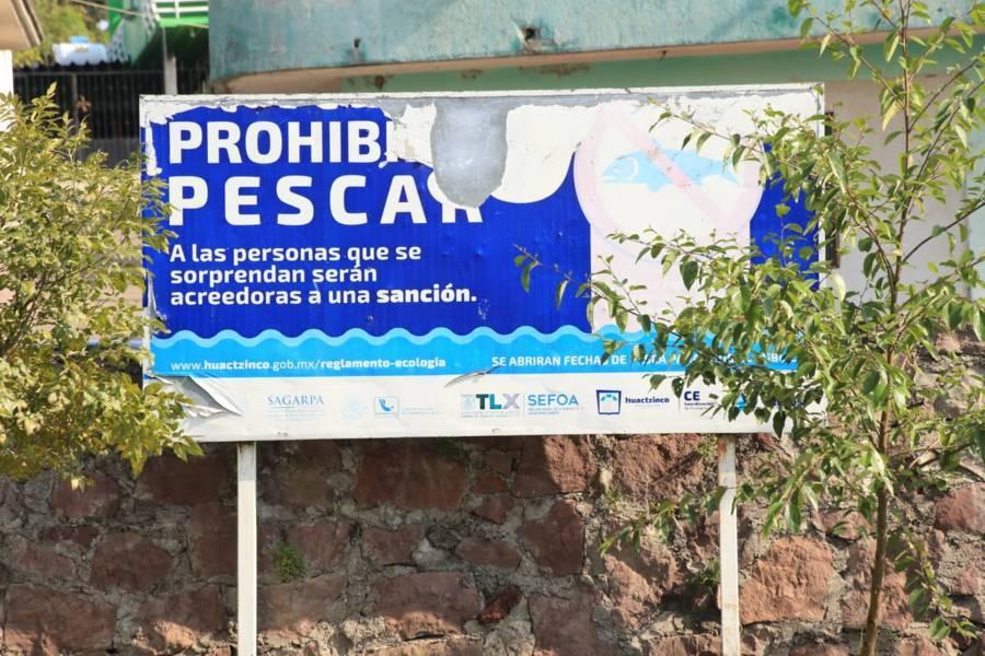 Descuidan andador "La Presa" en Huactzinco 