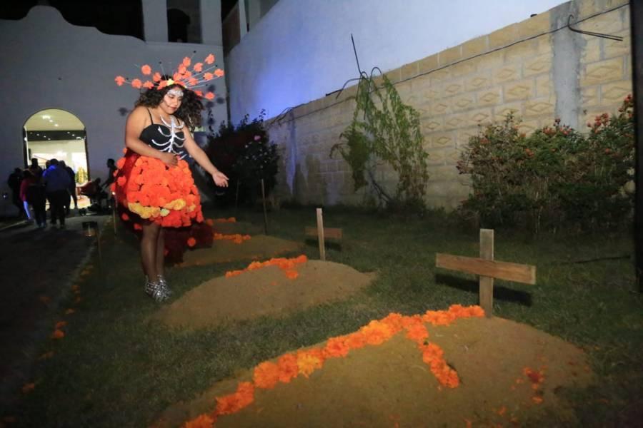 Continúan celebraciones por Día de Muertos en Totolac 