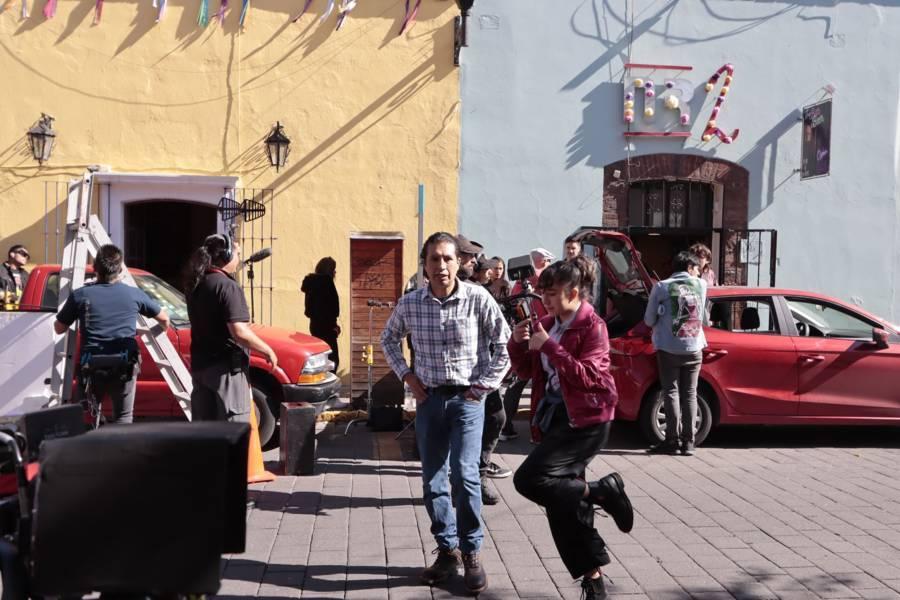 Continúan grabaciones de película mexicana en la capital Tlaxcalteca 