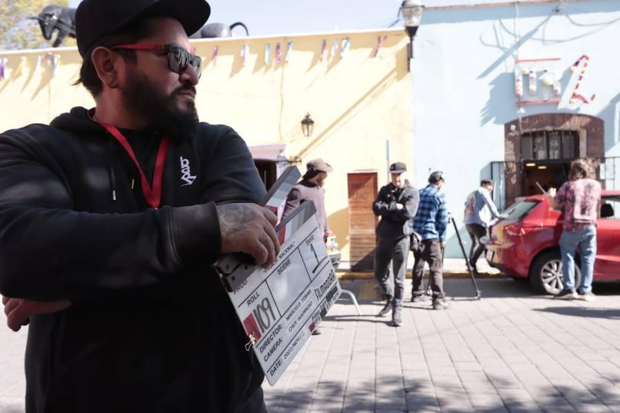 Continúan grabaciones de película mexicana en la capital Tlaxcalteca 