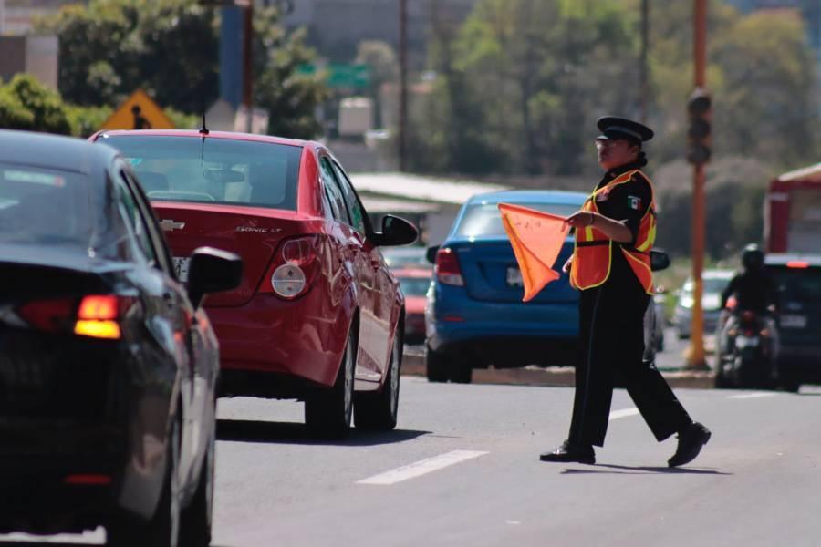 Policía municipal despliega operativo de vialidad 