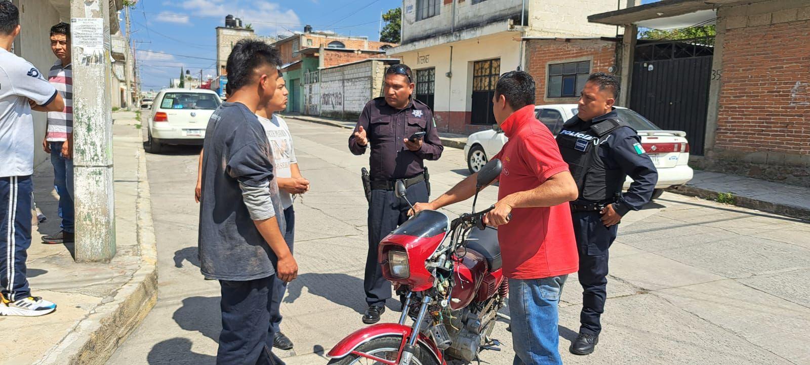 Frustra policía de Chiautempan robo de motocicleta