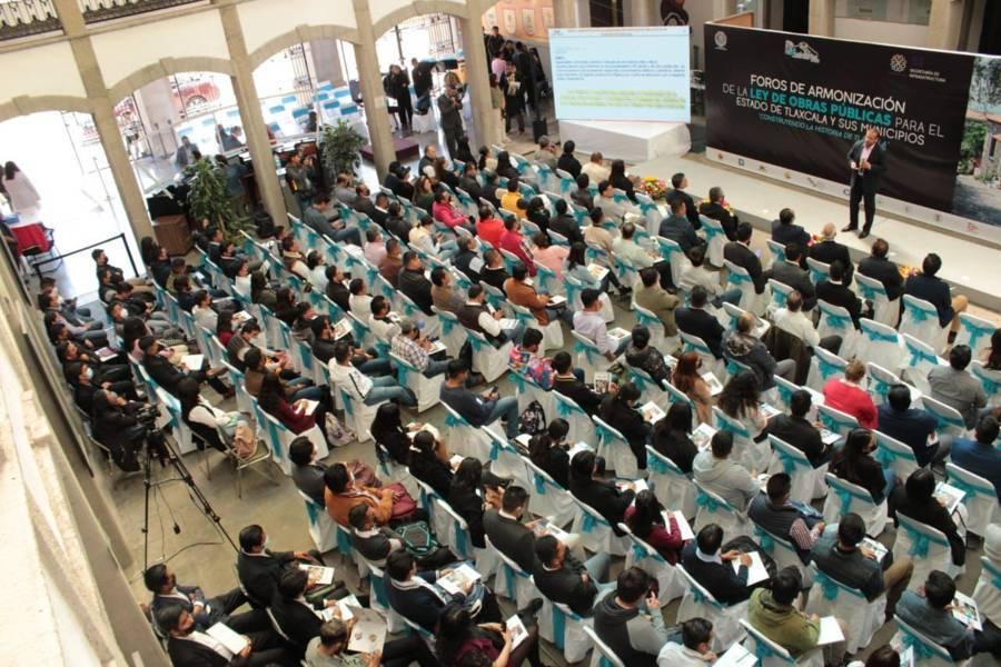 Inauguran foros para reformar Ley de Obras Públicas de Tlaxcala