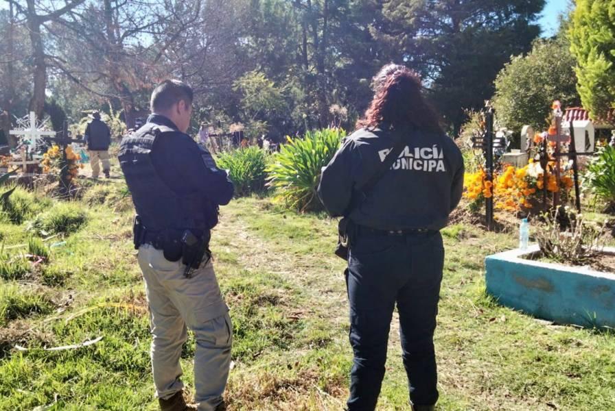 Reporta Seguridad Pública de Contla saldo blanco durante operativo de Día de Muertos