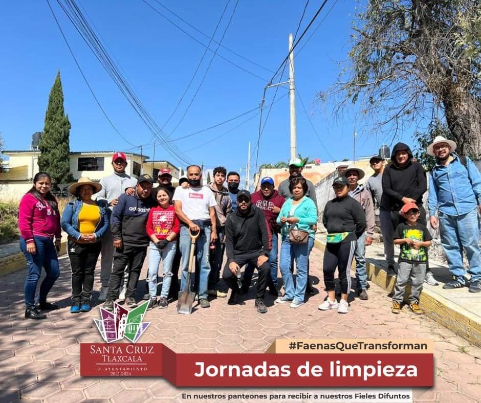 Jornadas de Limpieza, en Santa Cruz Tlaxcala