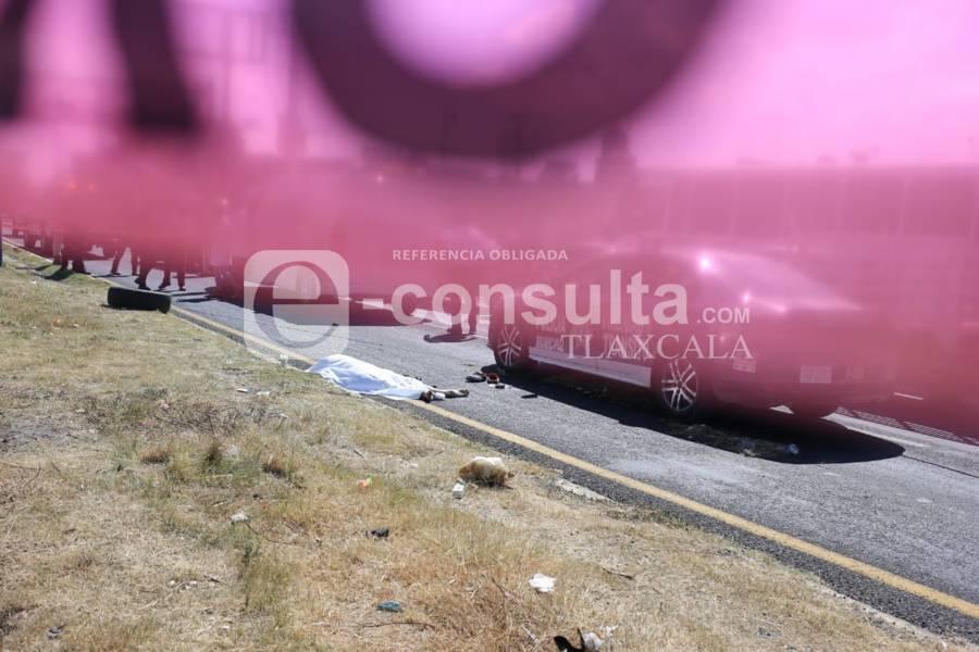 Muere hombre atropellado en San Pablo del Monte