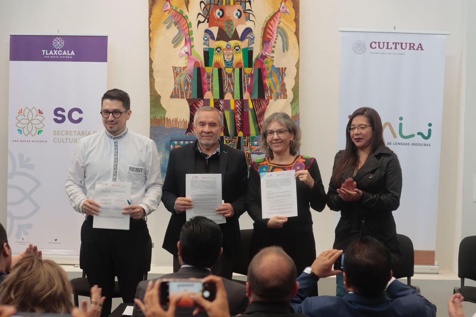 Firman convenio de colaboración entre el Instituto Nacional de Lenguas Indígenas y la Secretaría de Cultura 