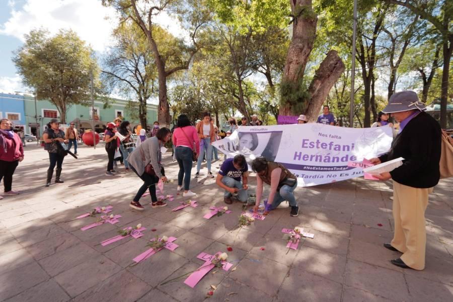 Caminata en memoria de Estefany Hernández, víctima de feminicidio 