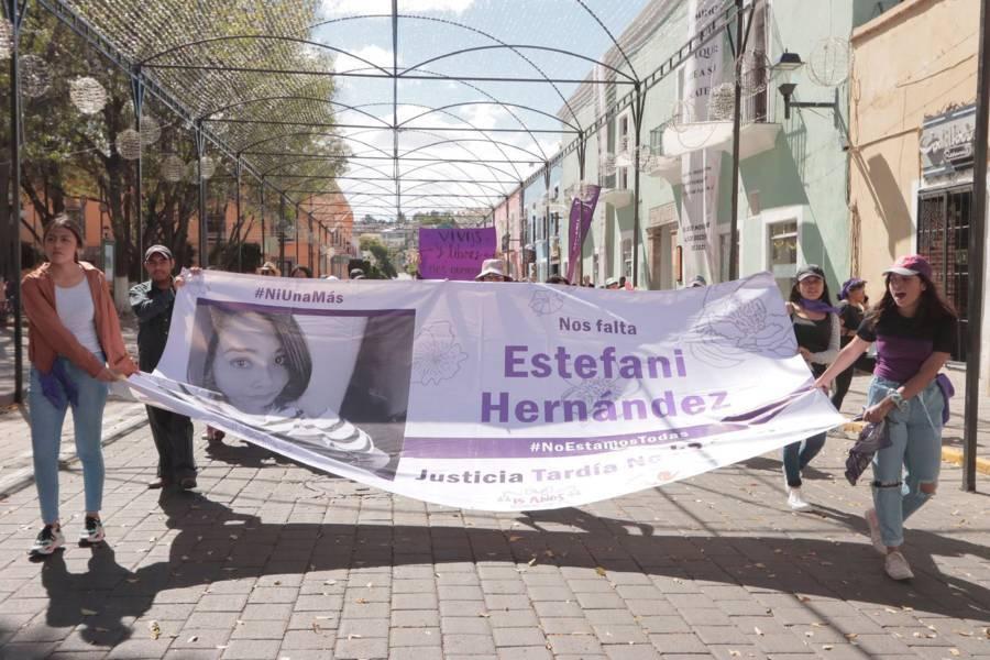Caminata en memoria de Estefany Hernández, víctima de feminicidio 