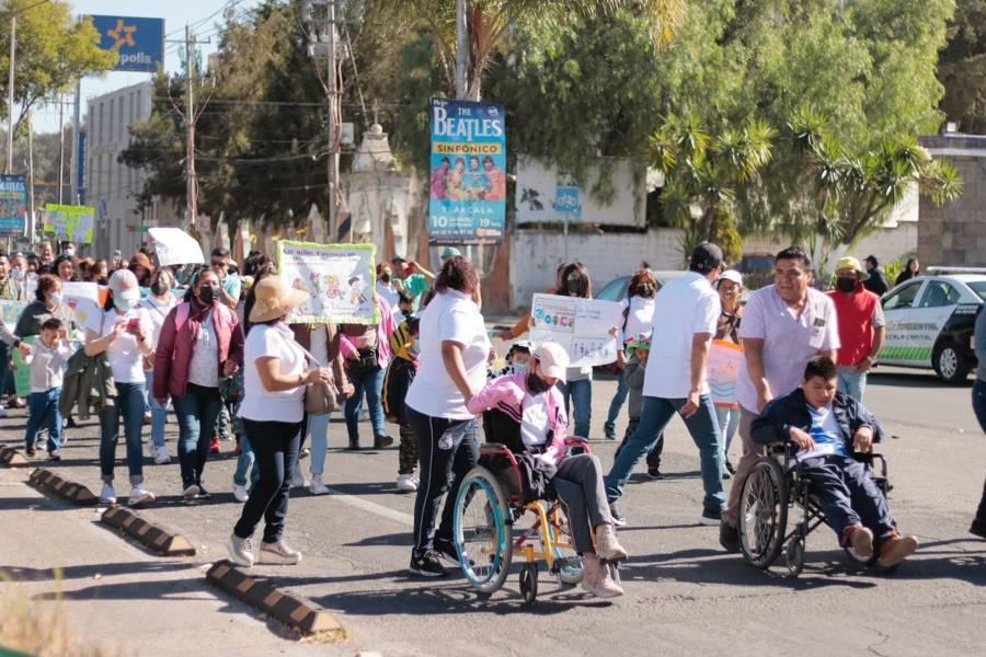 Marcha en conmemoración del día internacional de las personas con discapacidad 