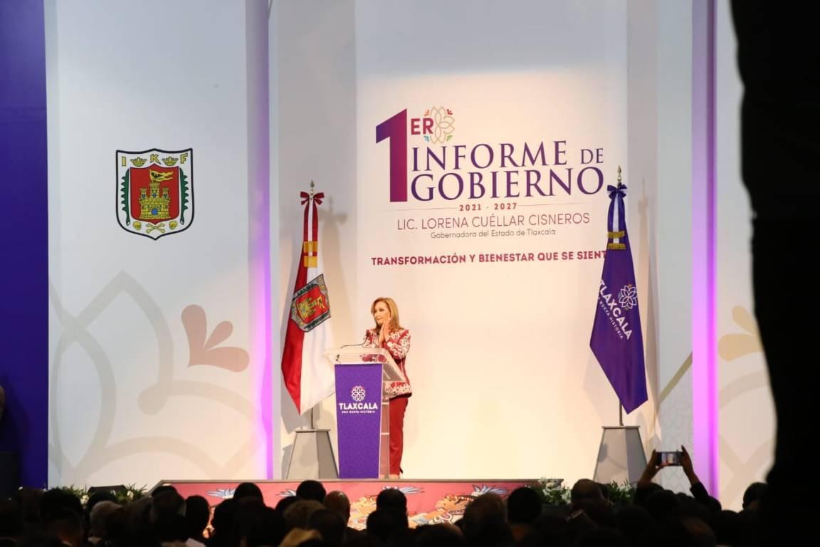 Rinde Lorena Cuéllar Cisneros su Primer Informe de Gobierno 