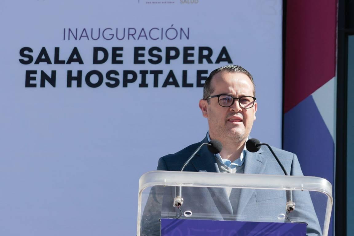 Inauguración de la sala de espera en el Hospital de Tzompantepec 