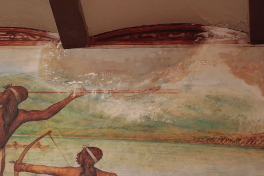 Inician trabajos de restauración de los murales de Palacio de Gobierno 