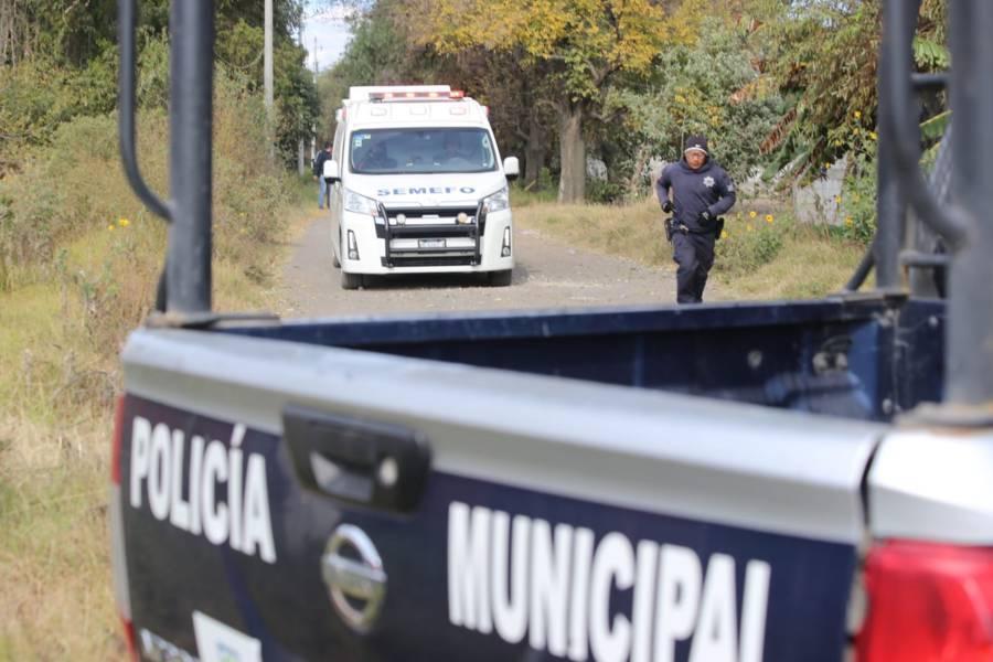 Encuentran cuerpo sin vida y embolsado en Huactzinco 