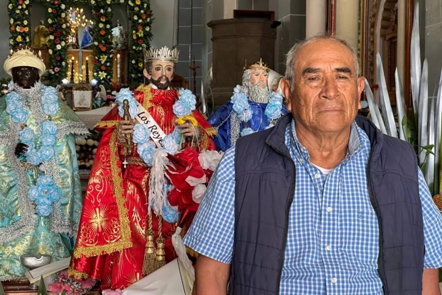  Don José Raúl Zapata, tiaxca de la comunidad de los Reyes Quiahuixtlán 