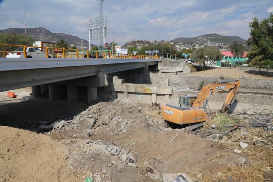 Termina demolición del antiguo puente del "Trébol"; tuvo una vida útil de más de 60 años 