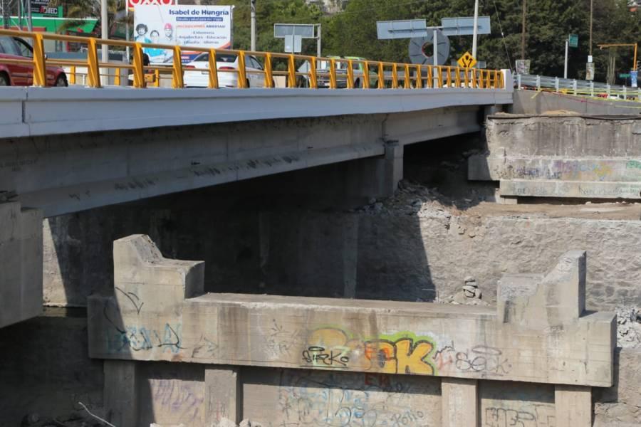 Termina demolición del antiguo puente del "Trébol"; tuvo una vida útil de más de 60 años 