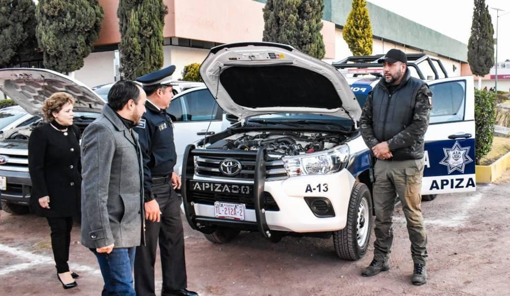Alcalde de Apizaco verifica que todo el equipo de Seguridad Pública esté funcional