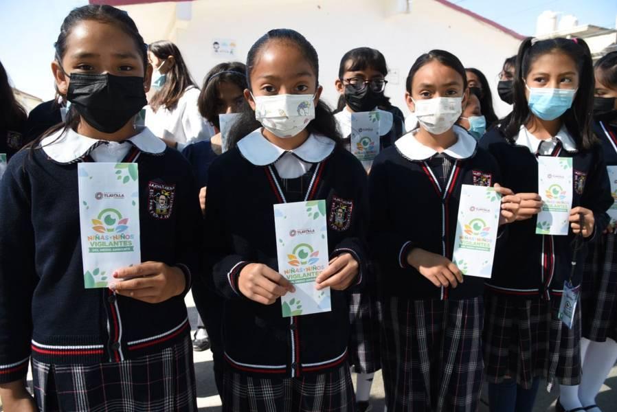 Promueve el Ayuntamiento de Tlaxcala el cumplimiento de la “Agenda 2030” entre alumnos de educación básica