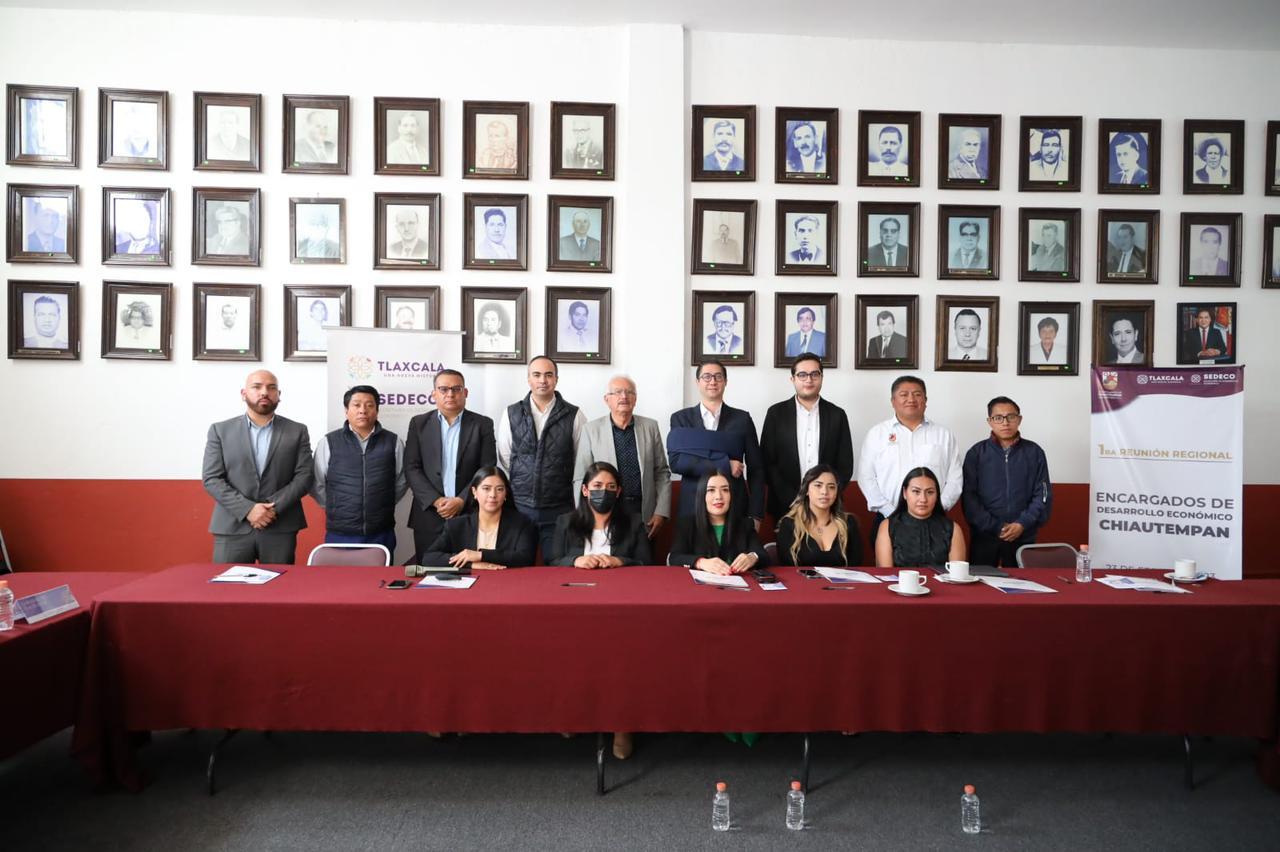 Es Chiautempan sede de la Primera reunión de encargados de Desarrollo Económico de la región Tlaxcala- Apizaco