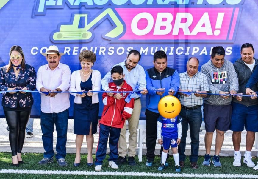 ¡La comunidad Morelos de Apizaco tiene multideportivo nuevo!, anuncia edil 