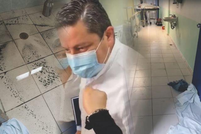 Mientras Zamudio echa loco, enfermos del hospital de Zacatelco se inundan  